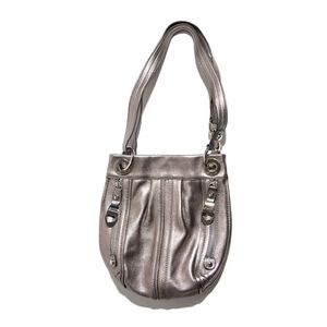 B. Makowsky Genuine Leather Metallic crossbody Pur
